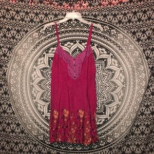 💗FREE PEOPLE💗 Adorable Pink Tunic! Like new!💞🌸